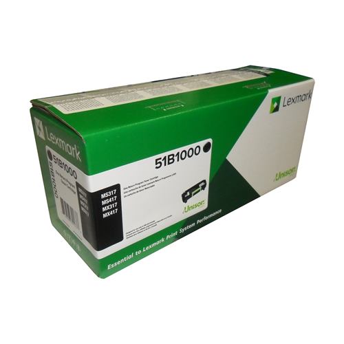 Lexmark 51B1000 Return Program 2.5K Toner Cartridge