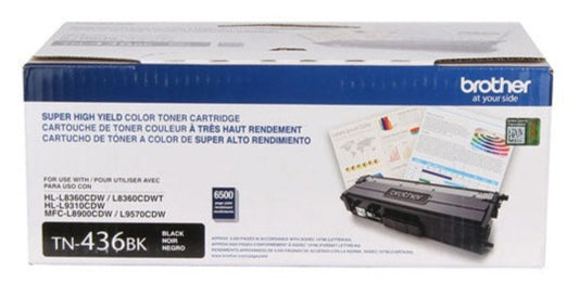 Brother TN436BK Black Toner Cartridge, Super High Yield